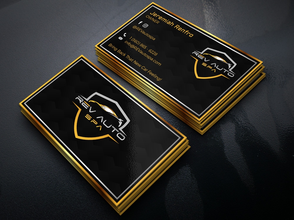 REV Auto Spa logo design by Gelotine