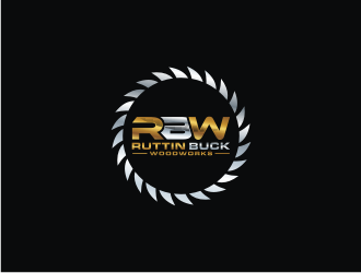 RUTTIN BUCK WOODWORKS logo design by bricton