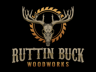 RUTTIN BUCK WOODWORKS logo design by Panara