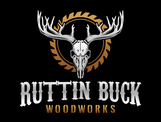 RUTTIN BUCK WOODWORKS logo design by Panara