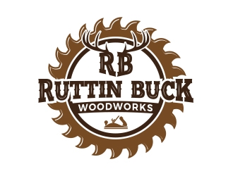 RUTTIN BUCK WOODWORKS logo design by MarkindDesign