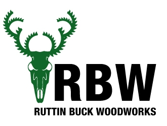 RUTTIN BUCK WOODWORKS logo design by PMG