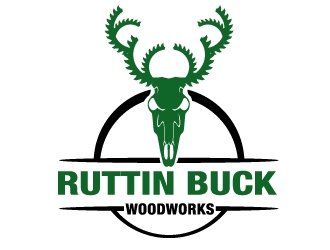 RUTTIN BUCK WOODWORKS logo design by PMG