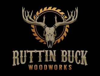 RUTTIN BUCK WOODWORKS logo design by Panara