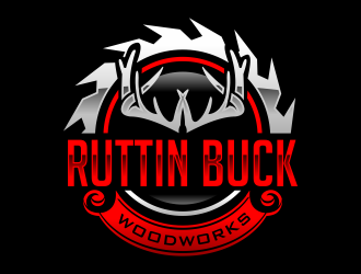 RUTTIN BUCK WOODWORKS logo design by semar