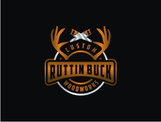 RUTTIN BUCK WOODWORKS logo design by bricton