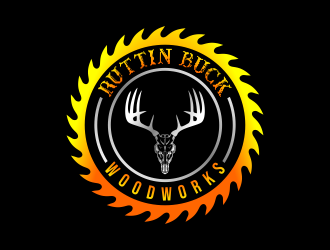 RUTTIN BUCK WOODWORKS logo design by done