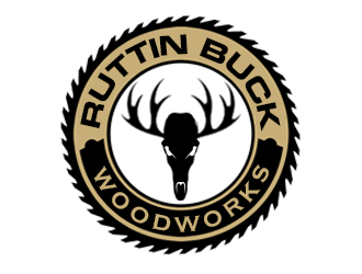 RUTTIN BUCK WOODWORKS logo design by kunejo