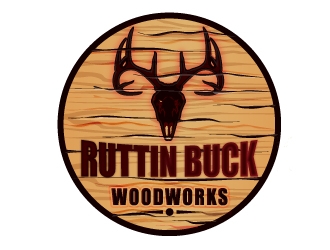 RUTTIN BUCK WOODWORKS logo design by Suvendu