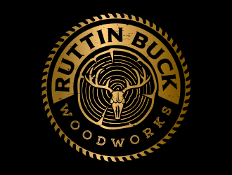 RUTTIN BUCK WOODWORKS logo design by vinve