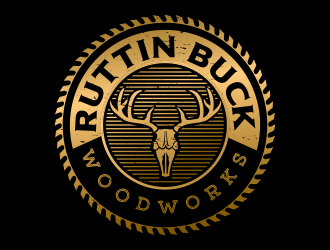 RUTTIN BUCK WOODWORKS logo design by vinve