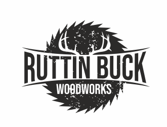 RUTTIN BUCK WOODWORKS logo design by serprimero