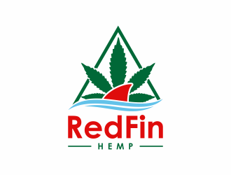Red fin hemp logo design by almaula