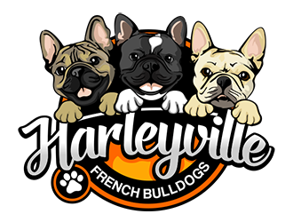 Harleyville French Bulldogs logo design by veron