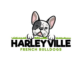 Harleyville French Bulldogs logo design by Andri