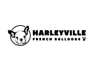 Harleyville French Bulldogs logo design by AamirKhan
