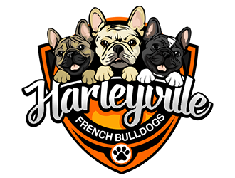 Harleyville French Bulldogs logo design by veron