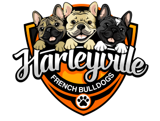 Harleyville French Bulldogs logo design by veron