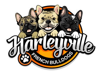 Harleyville French Bulldogs logo design by veron