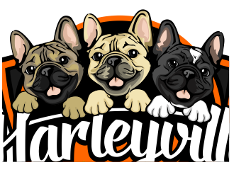 Harleyville French Bulldogs logo design by veron