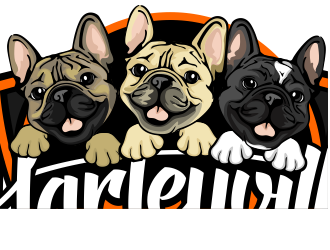 Harleyville French Bulldogs logo design by veron