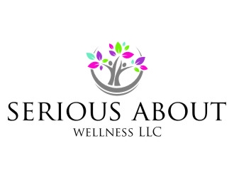 Serious About Wellness LLC logo design by jetzu
