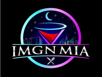 IMGN MIA (its an abbreviation of Imagine Miami) logo design by maze