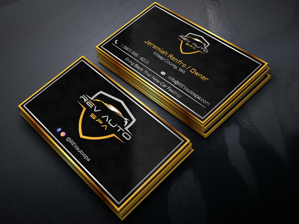 REV Auto Spa logo design by Gelotine