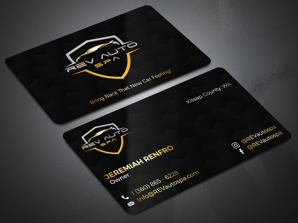 REV Auto Spa logo design by Gelotine