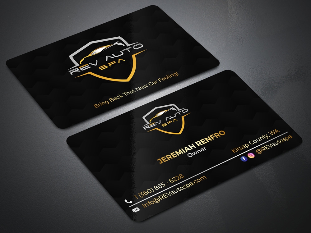 REV Auto Spa logo design by Gelotine