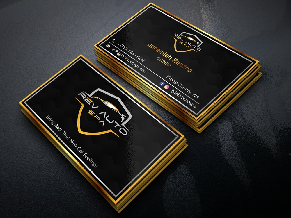 REV Auto Spa logo design by Gelotine