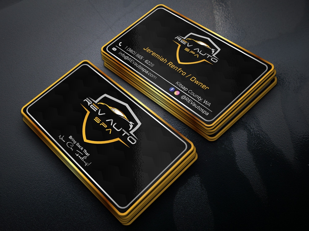 REV Auto Spa logo design by Gelotine