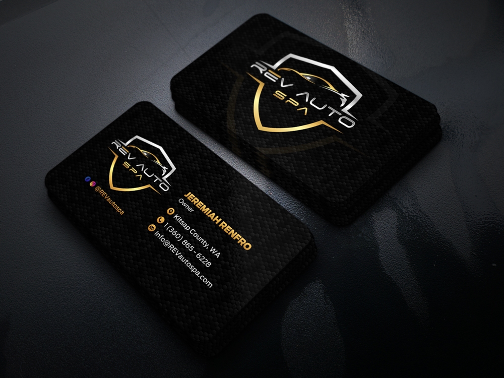 REV Auto Spa logo design by KHAI