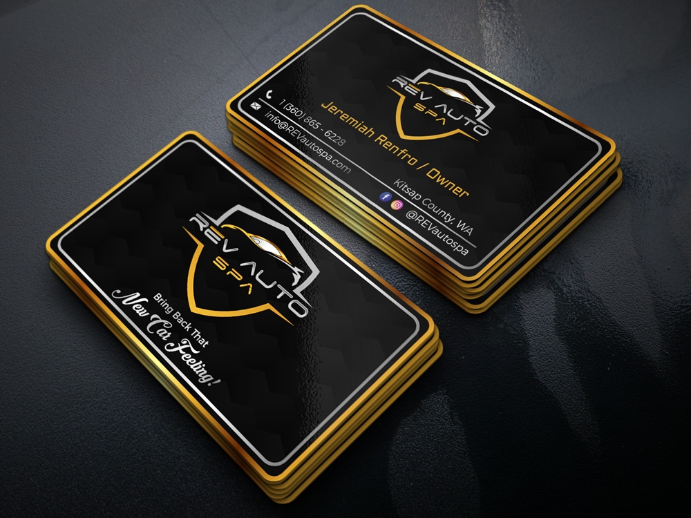 REV Auto Spa logo design by Gelotine