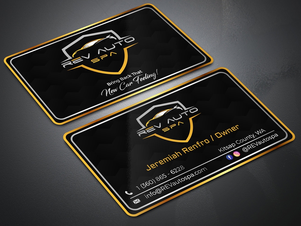 REV Auto Spa logo design by Gelotine