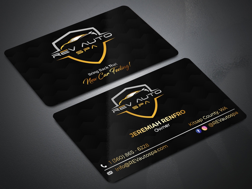REV Auto Spa logo design by Gelotine