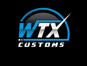 WTX Customs logo design by dshineart