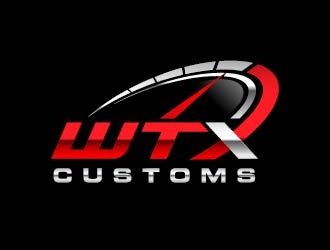 WTX Customs logo design by usef44