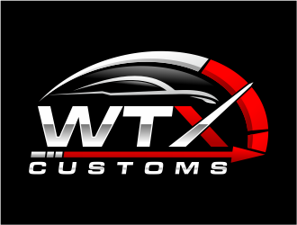 WTX Customs logo design by mutafailan