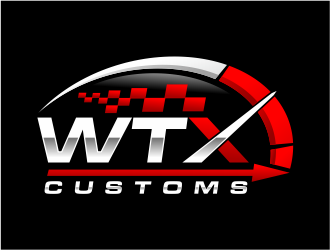 WTX Customs logo design by mutafailan