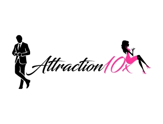Attraction10x logo design by Kirito
