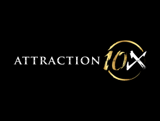 Attraction10x logo design by ubai popi