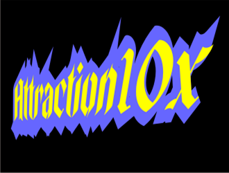 Attraction10x logo design by kitaro