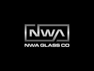 NWA Glass Co logo design by juliawan90