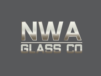 NWA Glass Co logo design by drifelm