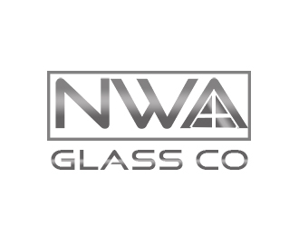 NWA Glass Co logo design by bougalla005