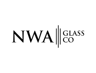 NWA Glass Co logo design by p0peye
