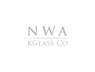NWA Glass Co logo design by logitec