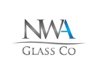 NWA Glass Co logo design by rokenrol