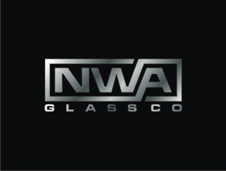NWA Glass Co logo design by agil